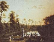 Parklandschaft mit Venusbassin im Berliner Tiergarten Jakob Philipp Hackert